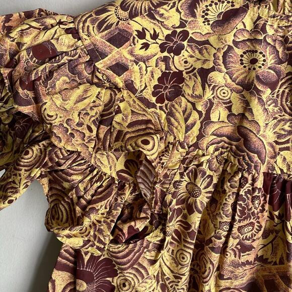 Ulla Johnson Ruffle Sleeve Letty Top in Amber - Picture 11 of 16